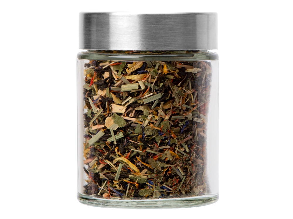 Чай черный, серия Essence,  банный королевский, стеклянная банка, прозрачный