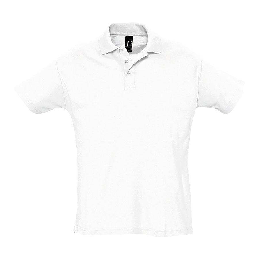 Рубашка поло мужская, короткий рукав, SUMMER II, белый, 2XL, 100% хлопок, 170 г/м2