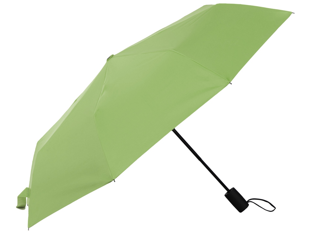 Зонт-автомат Dual с двухцветным куполом, зеленое яблоко/черный (Р), зеленое яблоко, черный