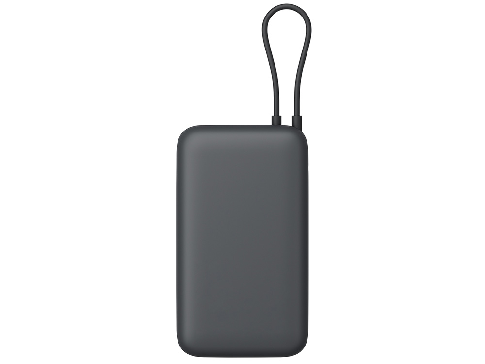 Внешний аккумулятор с встроенным кабелем Xiaomi Power Bank 20000mAh (Integrated Cable) GL Dark Gray, темно-серый