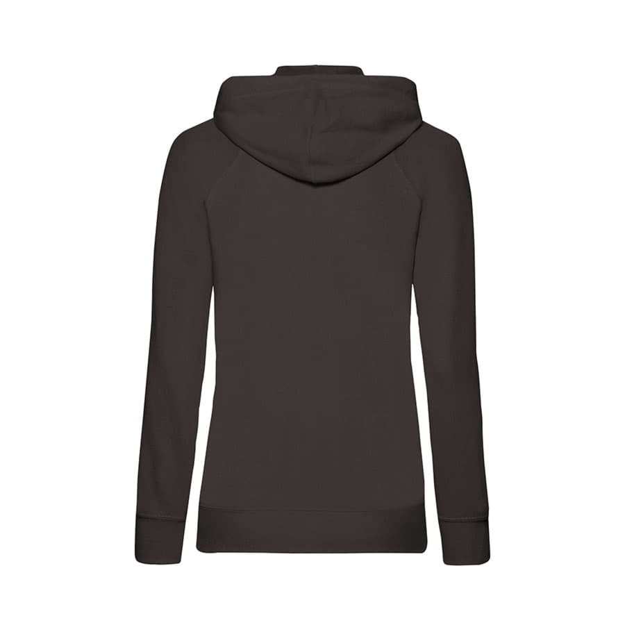 Толстовка без начеса "Ladies Lightweight Hooded Sweat", черный, 80% х/б 20% полиэстер, 240 г/м2