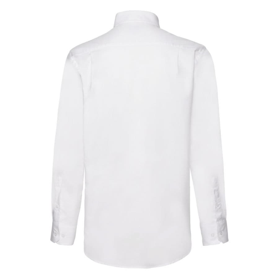 Рубашка "Long Sleeve Oxford Shirt", белый, 70% х/б, 30% п/э, 130 г/м2