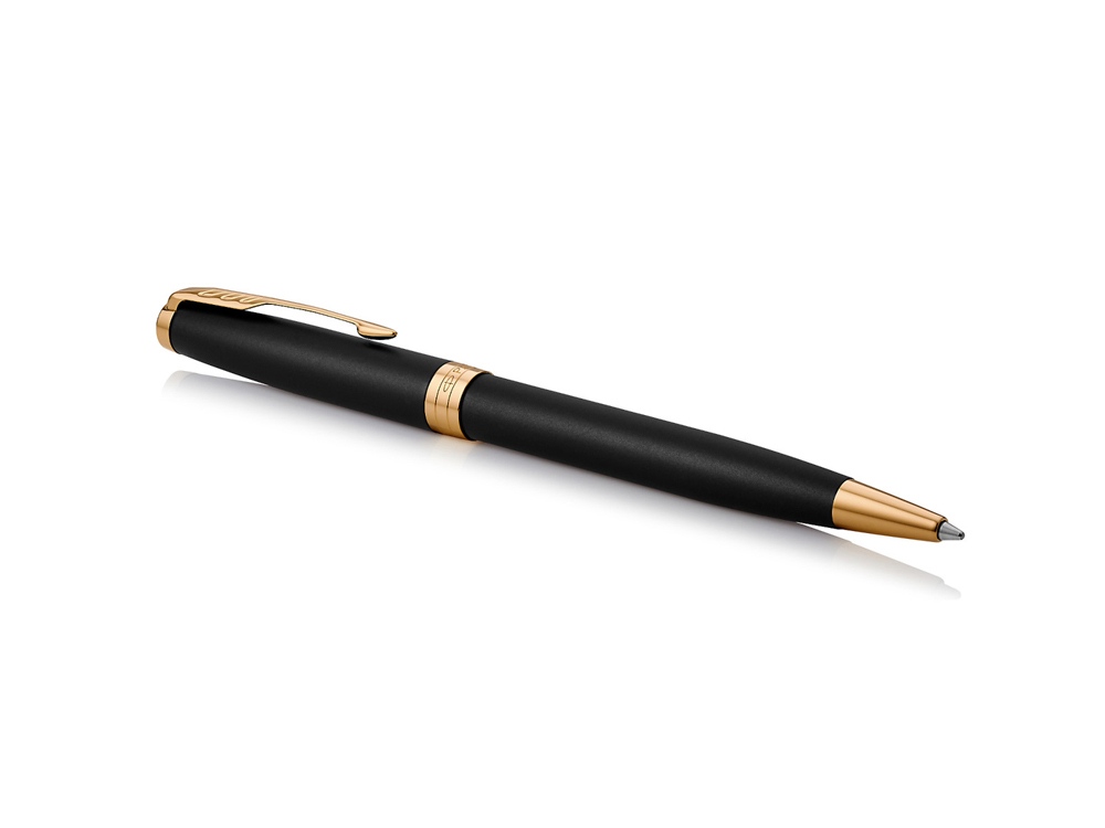 Ручка шариковая Parker Sonnet Core Matte Black GT, черный/золотистый, черный, золотистый
