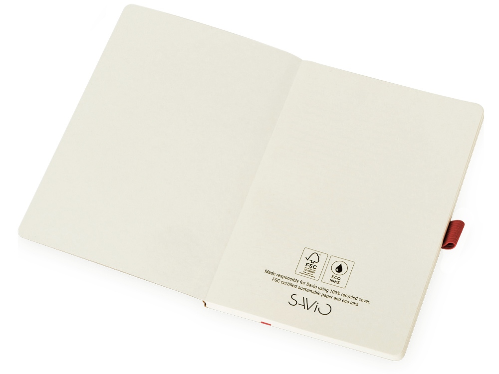 Блокнот Sevilia Soft, гибкая обложка из крафта A5, 80 листов, крафтовый/красный, коричневый, красный, красный
