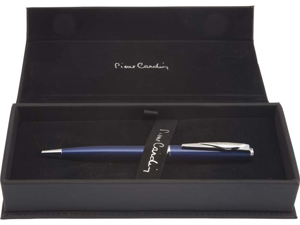 Ручка шариковая SECRET Business с поворотным механизмом. Pierre Cardin, синий, серебристый