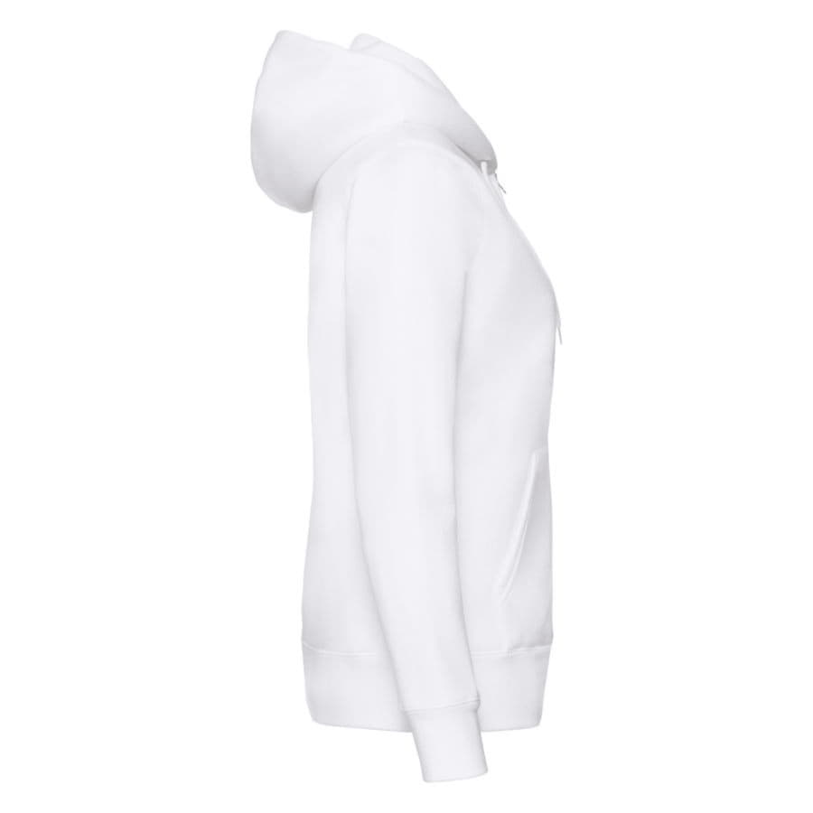 Толстовка "Lady-Fit Hooded Sweat Jacket", белый, 75% х/б, 25% п/э, 280 г/м2