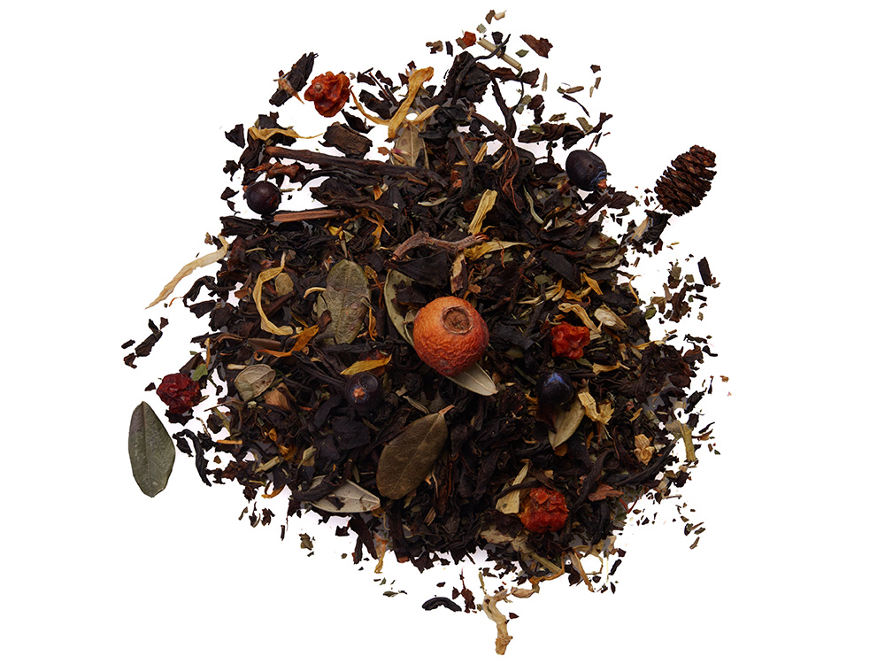 Чай черный Сибирский лес, 50 г, серия Herbalis, серебристый