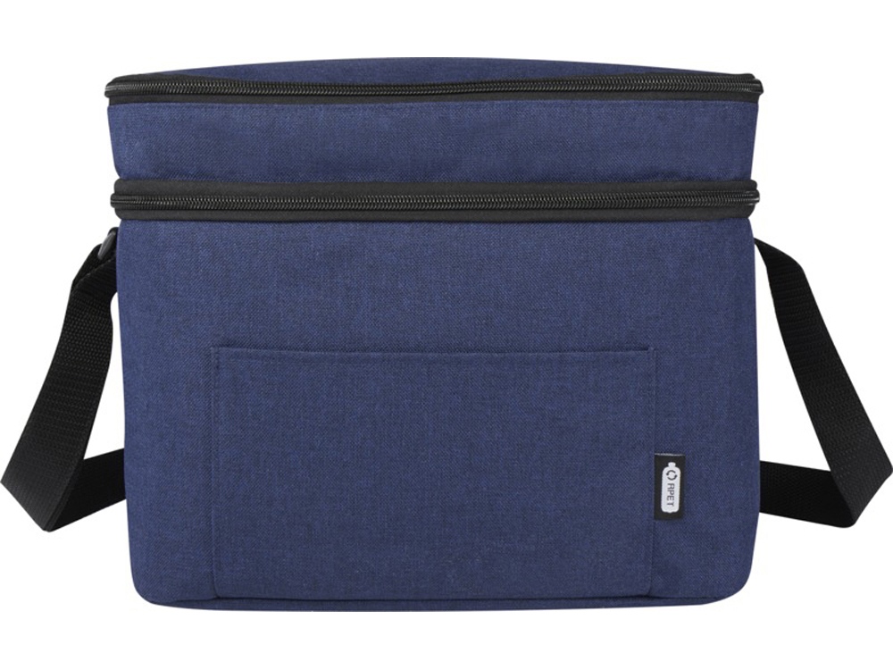 Tundra сумка-холодильник из переработанного РЕТ-пластика, сертиф. согласно GRS - Heather navy, темно-синий