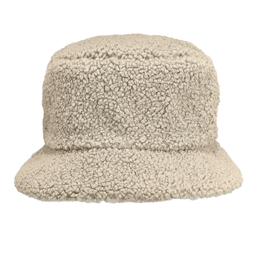 Панама женская BUCKET 2IN1, хаки/бежевый, 100% полиэстер; подкл шерпа 100% полиэстер, 420 г/м2