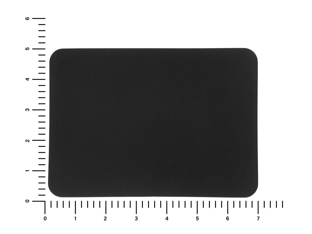 ПАТЧ ПРЯМОУГОЛНЫЙ soft-touch (чёрный) 5,0 х 7,0 см, черный