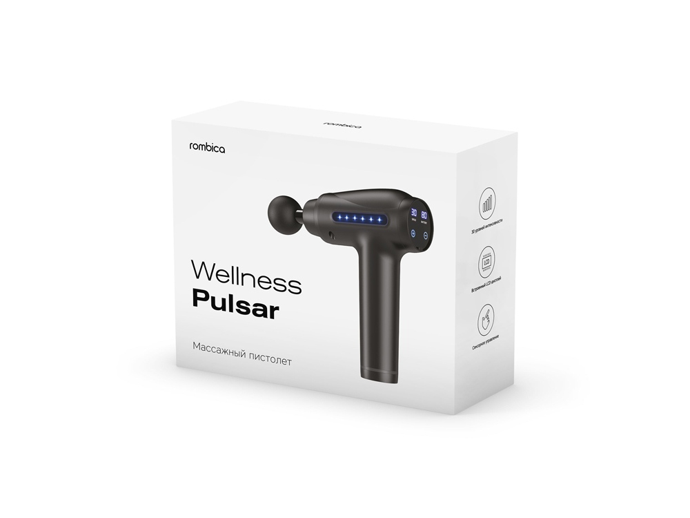 Массажер-пистолет Wellness Pulsar (черный)