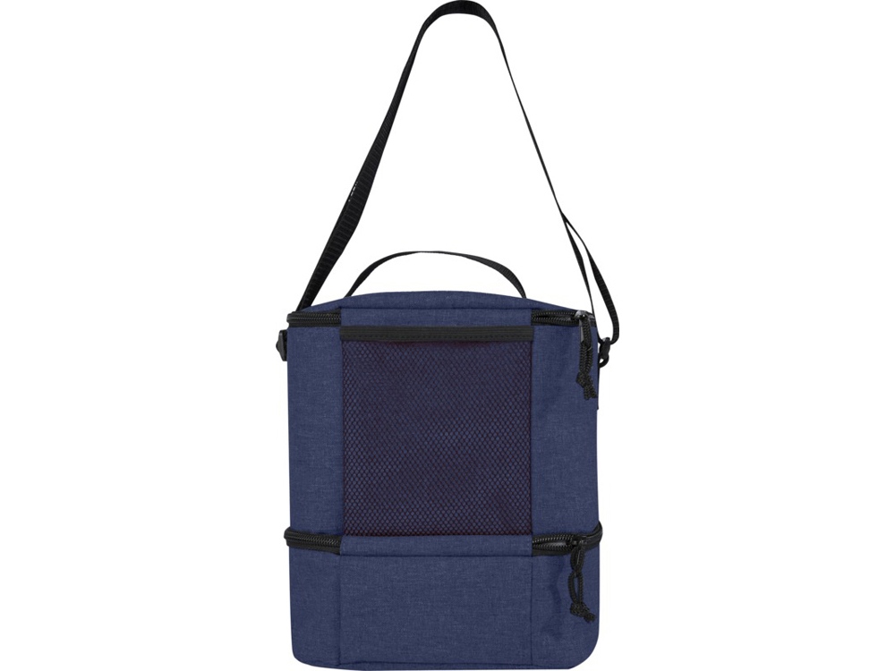 Tundra, сумка-холодильник из переработанного PET-пластика, для обеда, на 9 банок - Heather navy, темно-синий