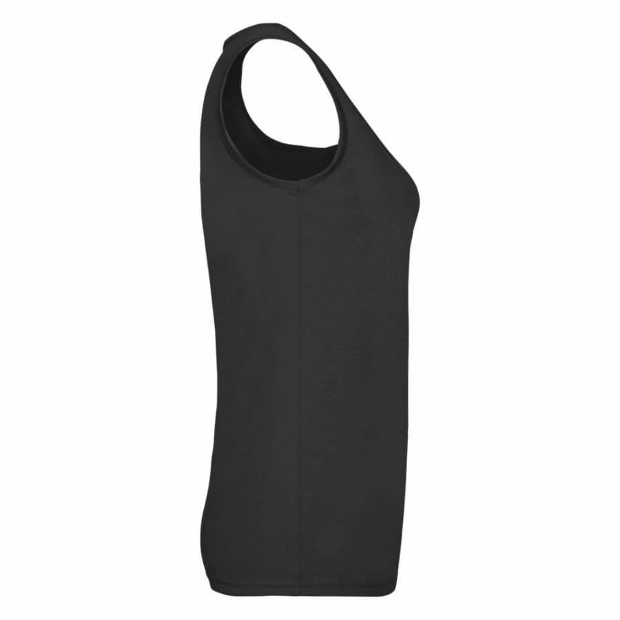 Майка женская "Lady-Fit Valueweight Vest", черный, 100% х/б, 165 г/м2