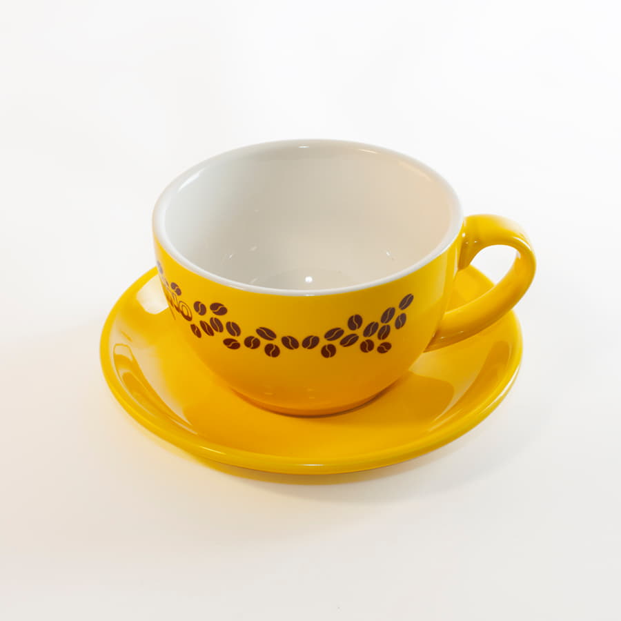 Чайная/кофейная пара CAPPUCCINO, зеленый, 260 мл, фарфор