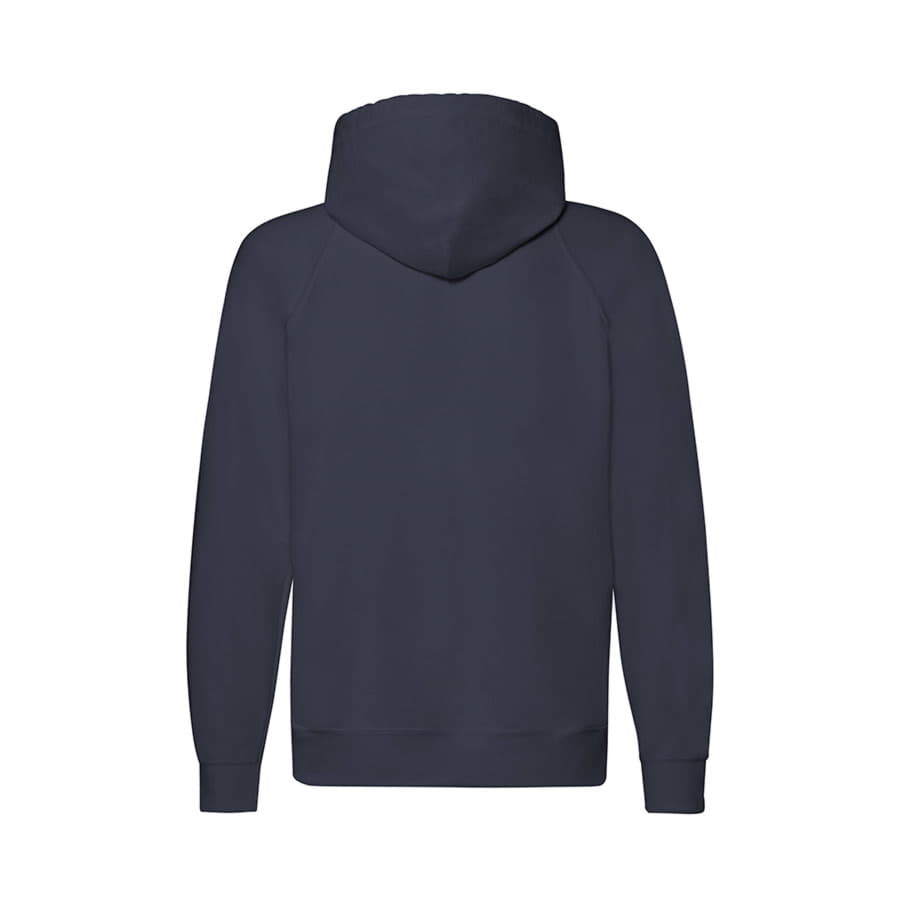 Толстовка без начеса "Lightweight Hooded Sweat", темно-синий, 80% х/б 20% полиэстер, 240 г/м2