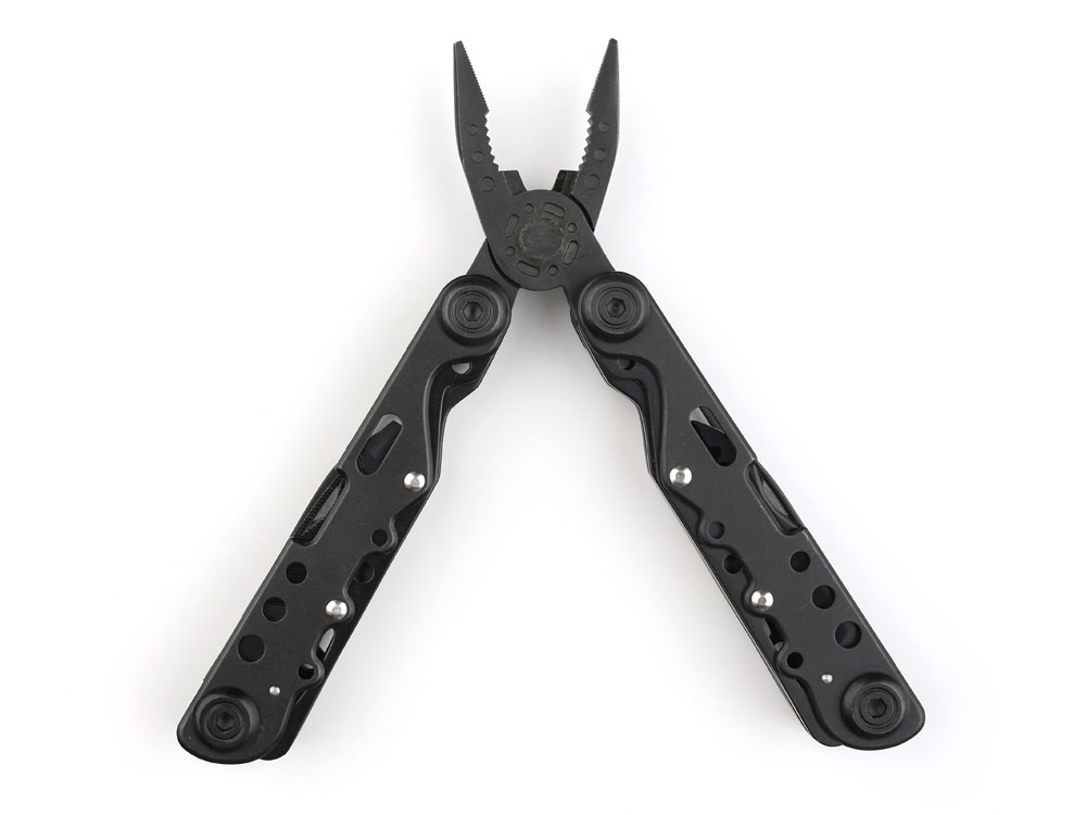 Мультитул Stinger, 105x40 мм, 13 функций, сталь, чёрный, в комплекте нейлоновый чехол, черный