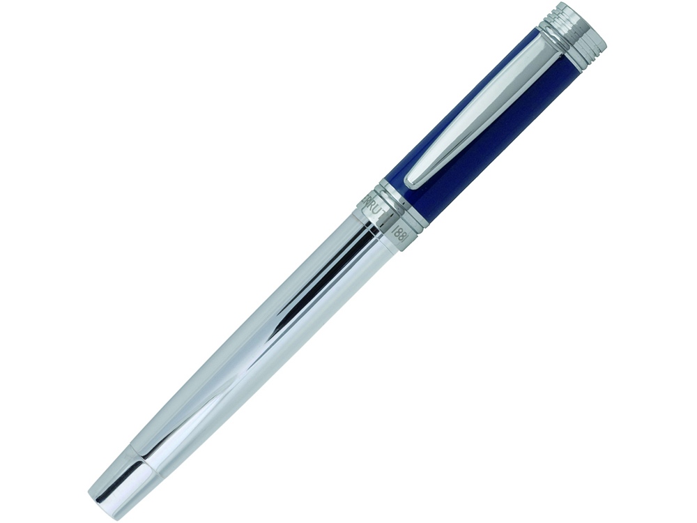 Ручка-роллер Zoom Classic Azur. Cerruti 1881, серебристый, синий