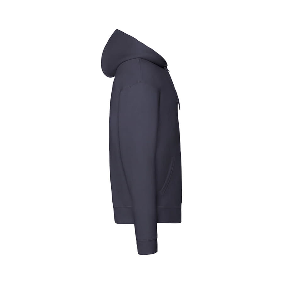 Толстовка "PREMIUM HOODED SWEAT JACKET", глубокий темно-синий, 70% х/б, 30% п/э, 280 г/м2