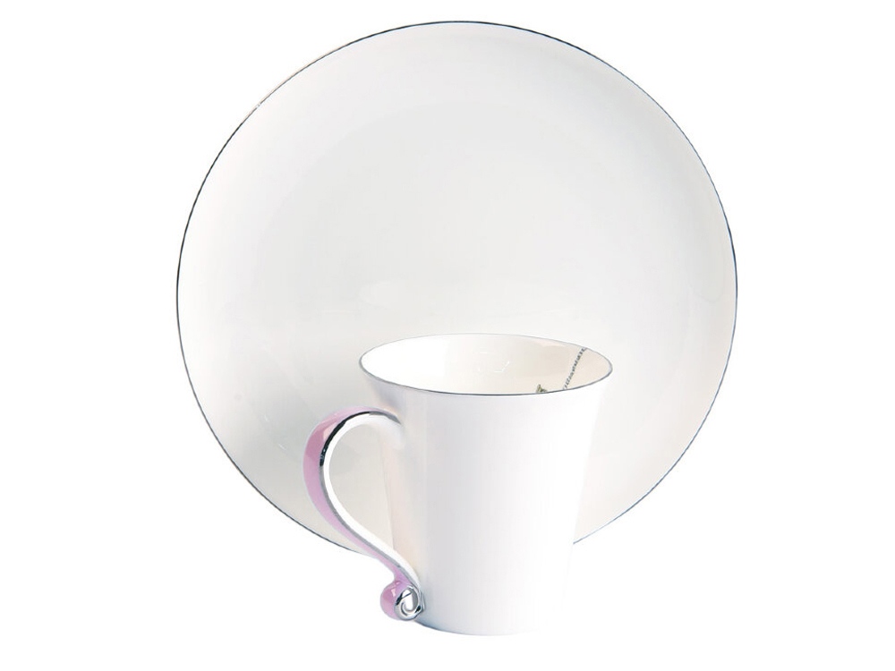 Кружка Valerie Concept CUP ALICE PINK, белый