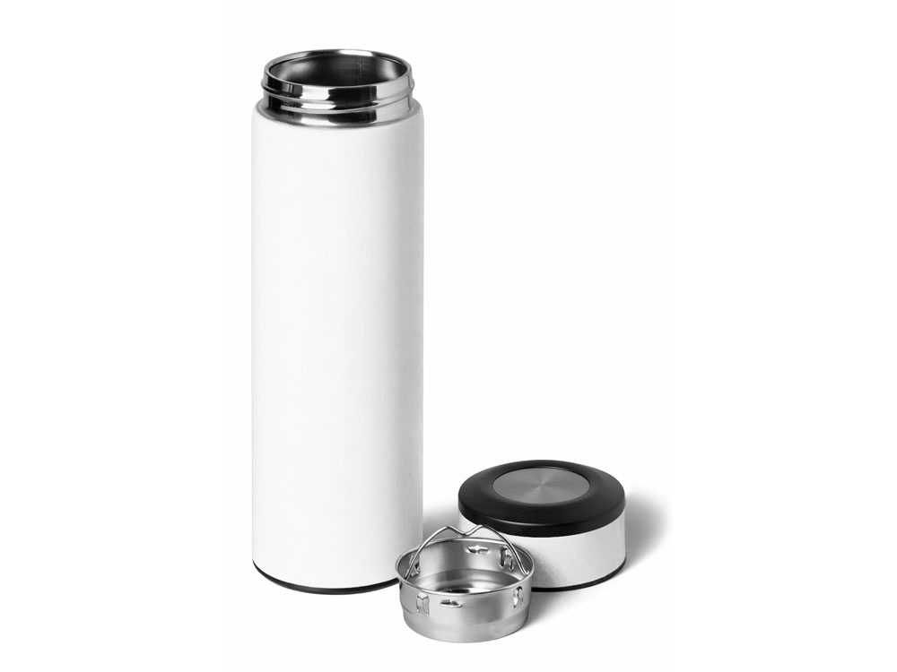 Вакуумный термос Vacuum Flask C1, soft touch, 420мл, белый