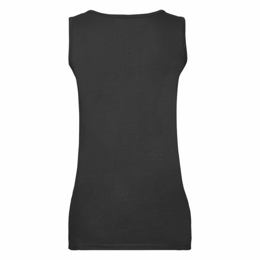 Майка женская "Lady-Fit Valueweight Vest", черный, 100% х/б, 165 г/м2
