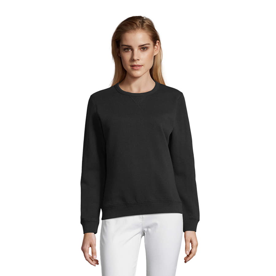 Толстовка женская SULLY WOMEN, черный, 80% хлопок 20% полиэстер, 280 г/м2