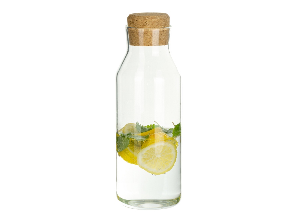 Графин для воды с пробковой крышкой Fresh (прозрачный)