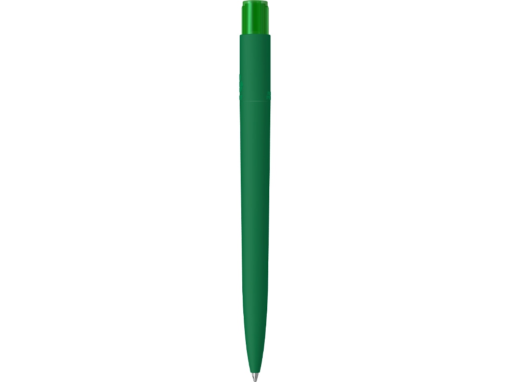 Шариковая ручка RECYCLED PET PEN PRO K transparent GUM soft-touch, зеленый