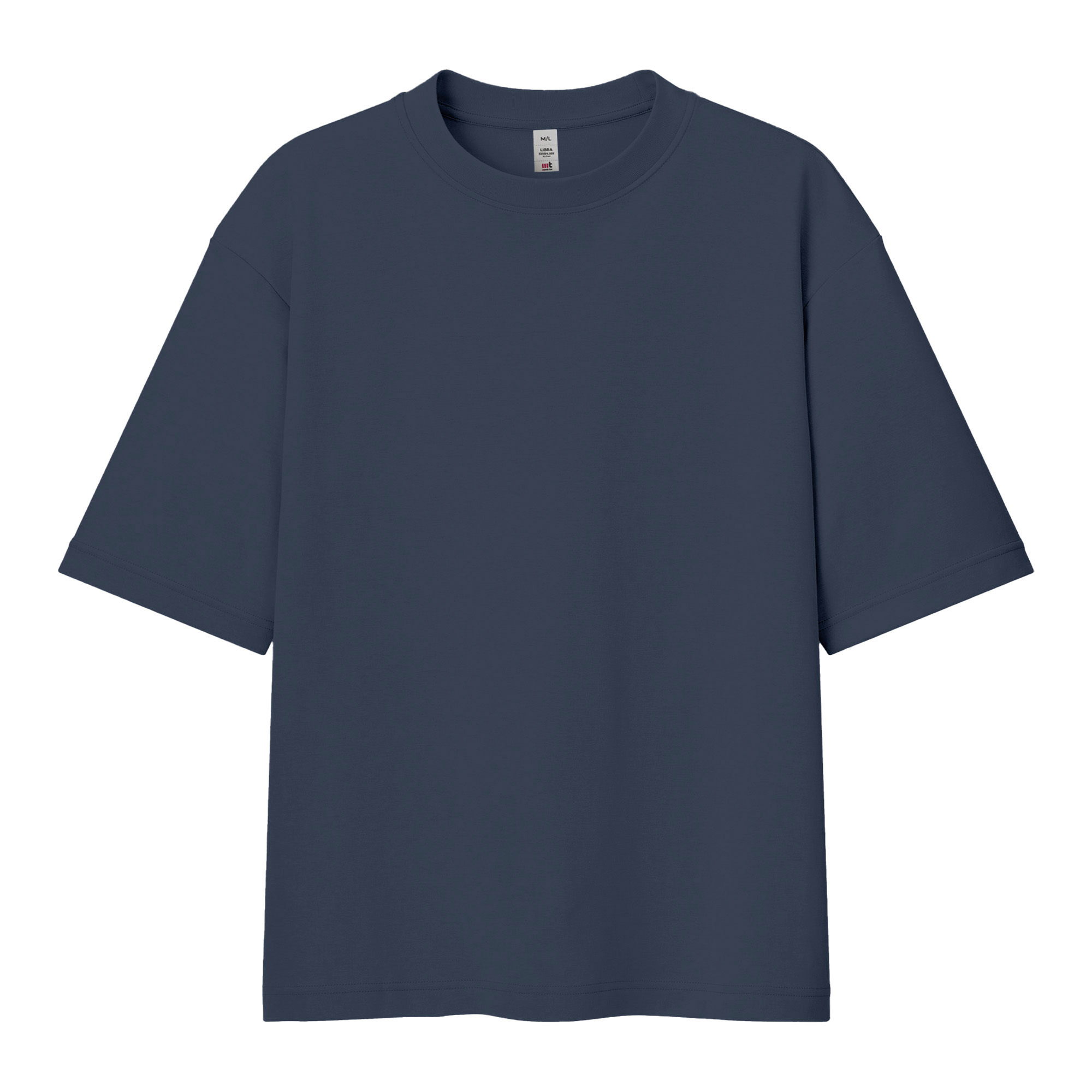 Футболка мужская оверсайз LIBRA, тёмно-синий, M/L, 100% хлопок, 220 г/м2