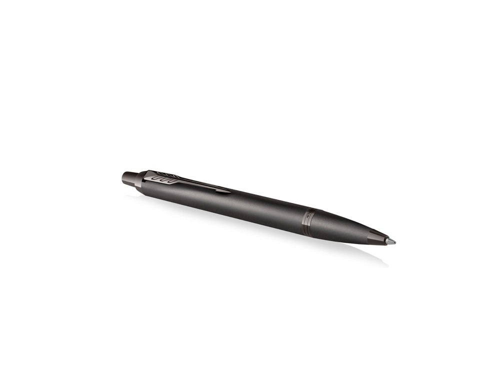 Шариковая ручка Parker IM Monochrome Black, стержень:M, цвет чернил: blue, в подарочной упаковке., черный
