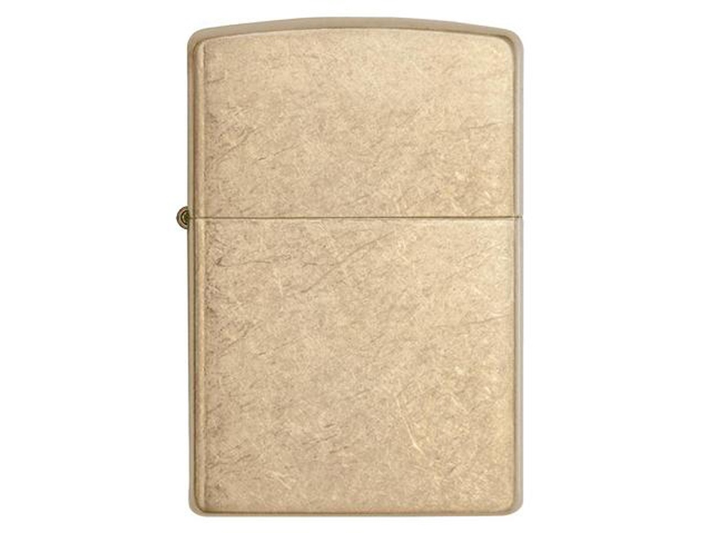 Зажигалка ZIPPO Armor™с покрытием Tumbled Brass, латунь/сталь, золотистая, матовая, 38x13x57 мм, золотистый