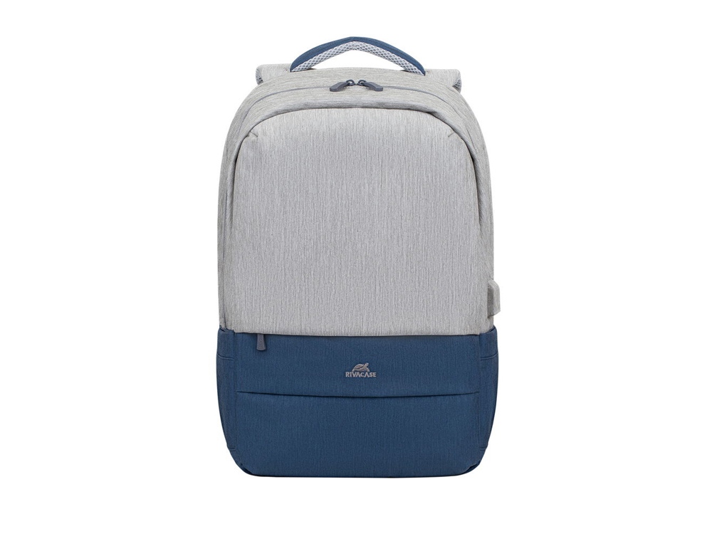 RIVACASE 7567 grey/dark blue рюкзак для ноутбука 17.3 / 6, серый, темно-синий