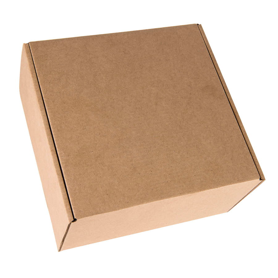 Коробка подарочная BOX, размер 20,5 x 21 x 11см, картон МГК бур., самосборная
