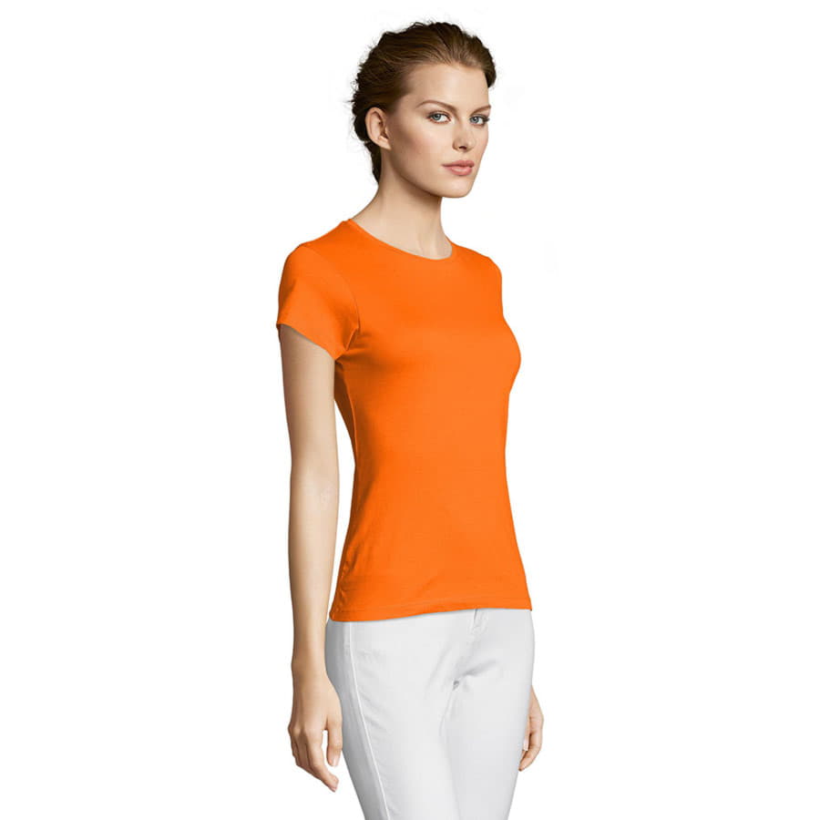 Футболка женская MISS, оранжевый, 100% хлопок, 150 г/м2