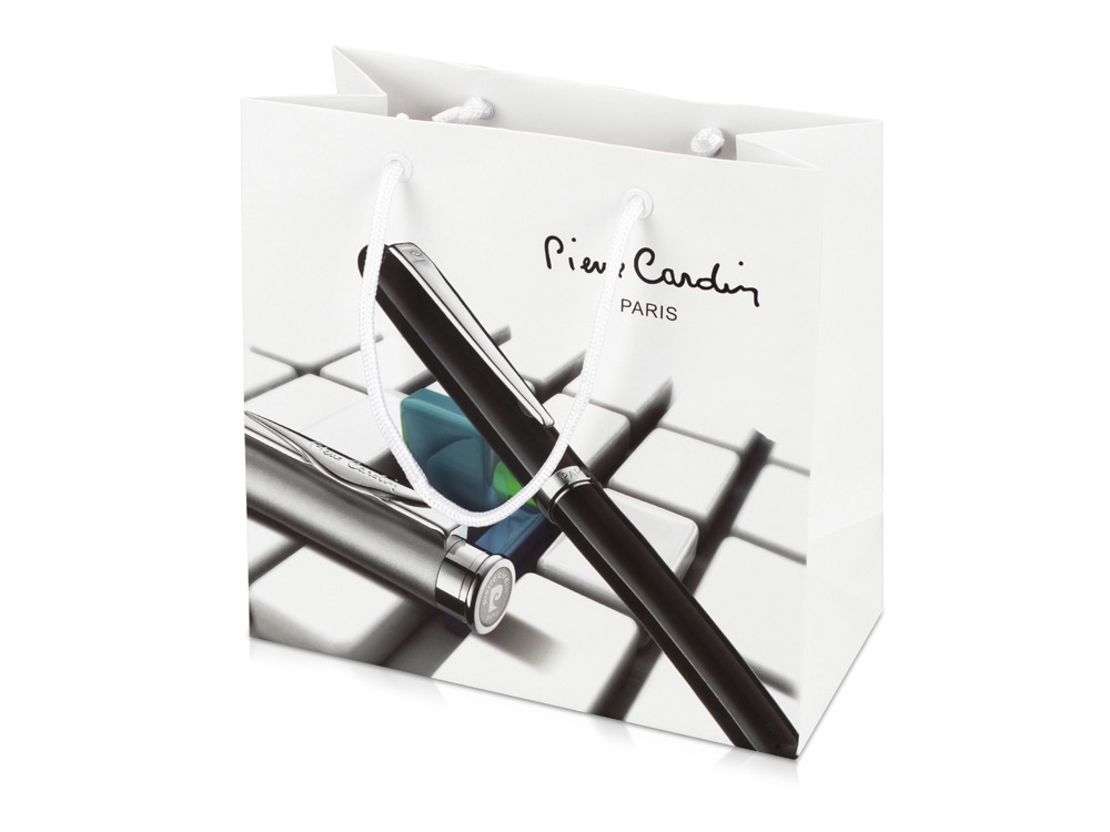 Ручка шариковая LIBRA с поворотным механизмом. Pierre Cardin, черный, серебристый