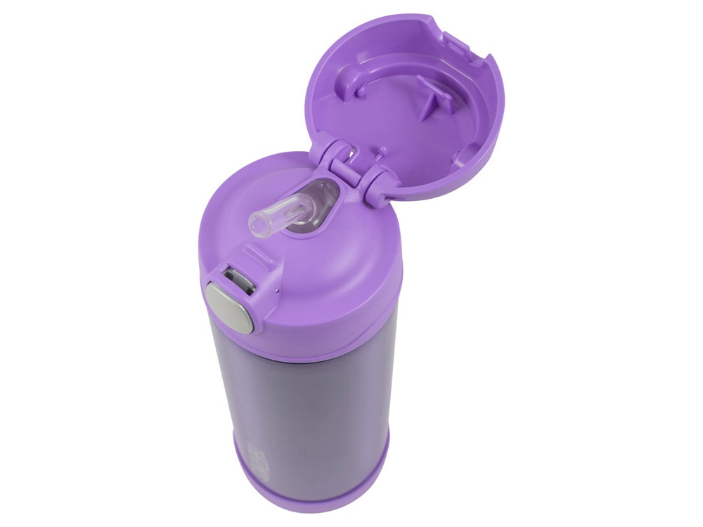 Термос из нерж. стали тм THERMOS F4023PL Stainless Steel 0.47L, черный, фиолетовый