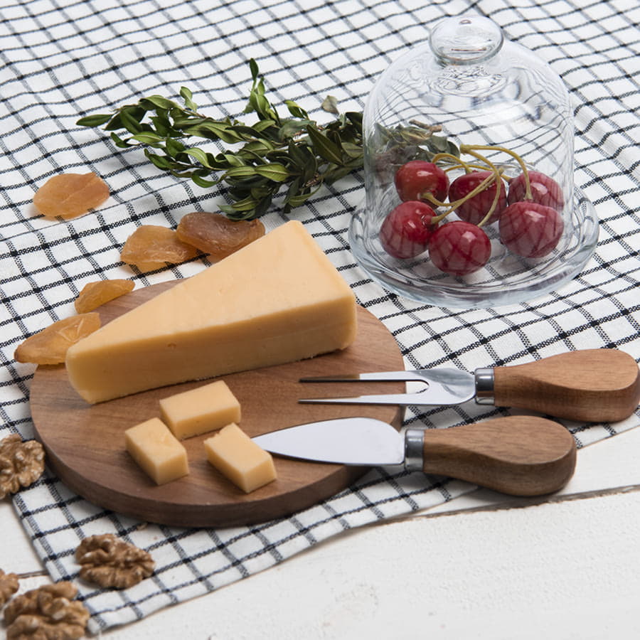 Набор для сыра PARMESAN, 25х17х2,4 см; дерево, картон