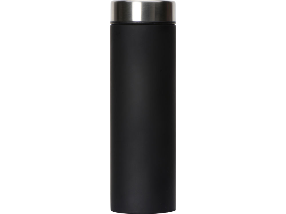 Термос LE BATON, серебристый, черный, серебристый