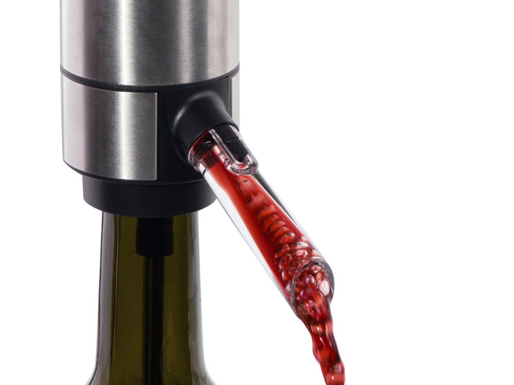 Электрический аэратор-диспенсер для вина Wine delight (серебристый)