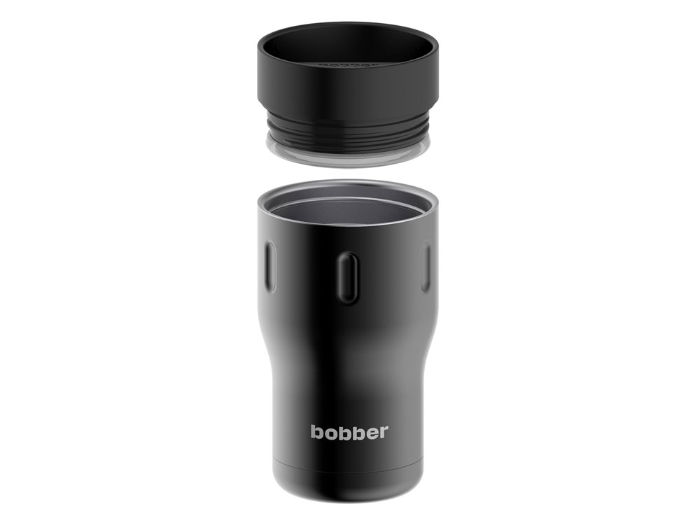Термос питьевой, вакуумный, бытовой, тм bobber. Объем 0,35 литра. Артикул Tumbler-350 Black Coffee, черный