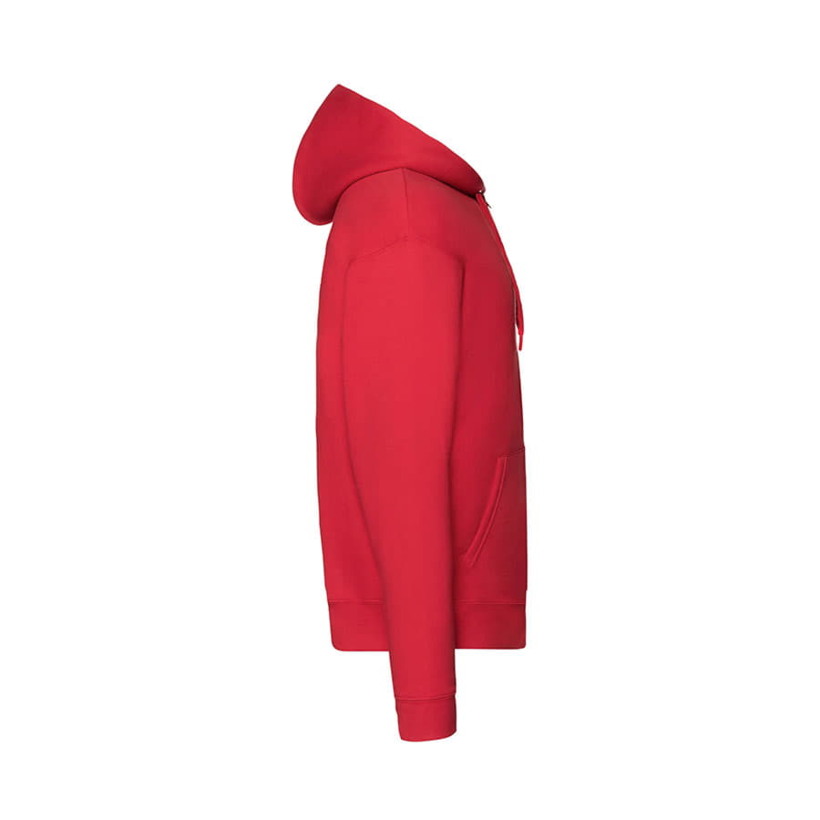 Толстовка мужская "PREMIUM HOODED SWEAT JACKET", красный, 70% х/б, 30% п/э, 280 г/м2