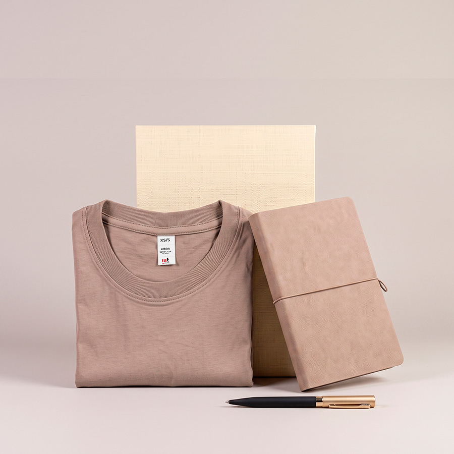 Набор подарочный Welcome Box: футболка LIBRA размер M/L, ежедневник, ручка в коробке