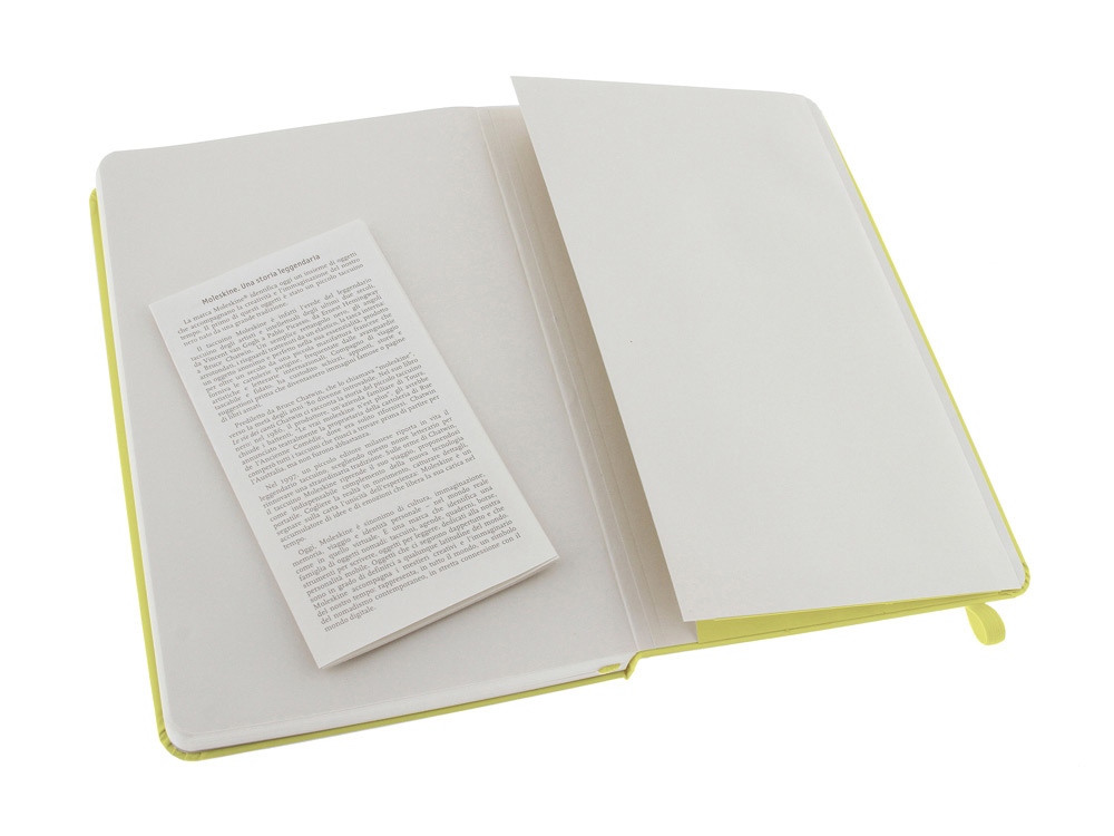Записная книжка Moleskine Classic (в линейку) в твердой обложке, Large (13х21см), цитрусовый, светло-желтый