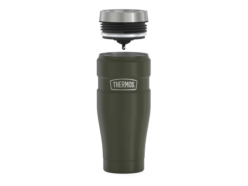 Кружка-термос из нерж. стали тм THERMOS SK1005 AG  0.47L, темно-зеленый