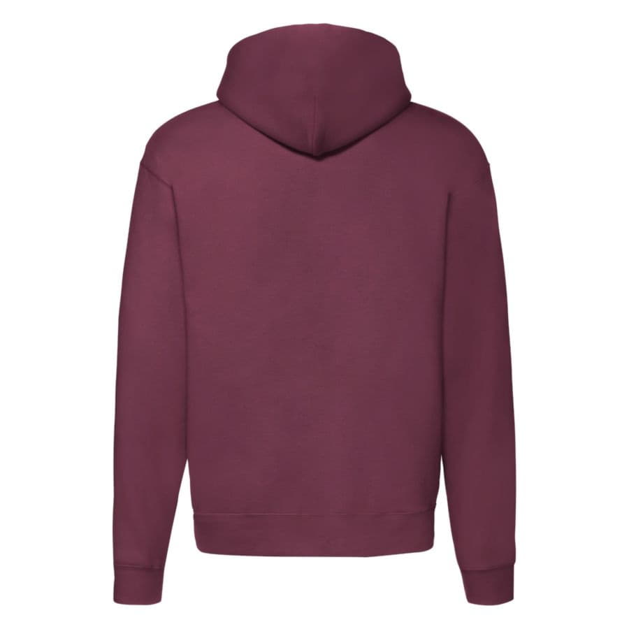 Толстовка "PREMIUM HOODED SWEAT JACKET", бордовый, 70% х/б, 30% п/э, 260 г/м2