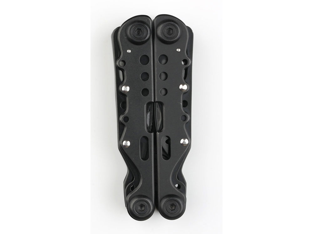 Мультитул Stinger, 105x40 мм, 13 функций, сталь, чёрный, в комплекте нейлоновый чехол, черный