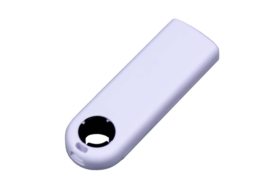 USB-флешка промо на 64 Гб прямоугольной формы, выдвижной механизм, черный, белый, черный