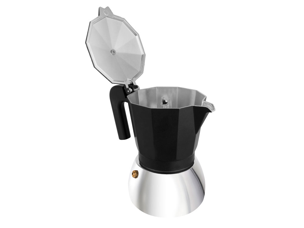 Гейзерная кофеварка Arabica, 300 мл (черный, серебристый)