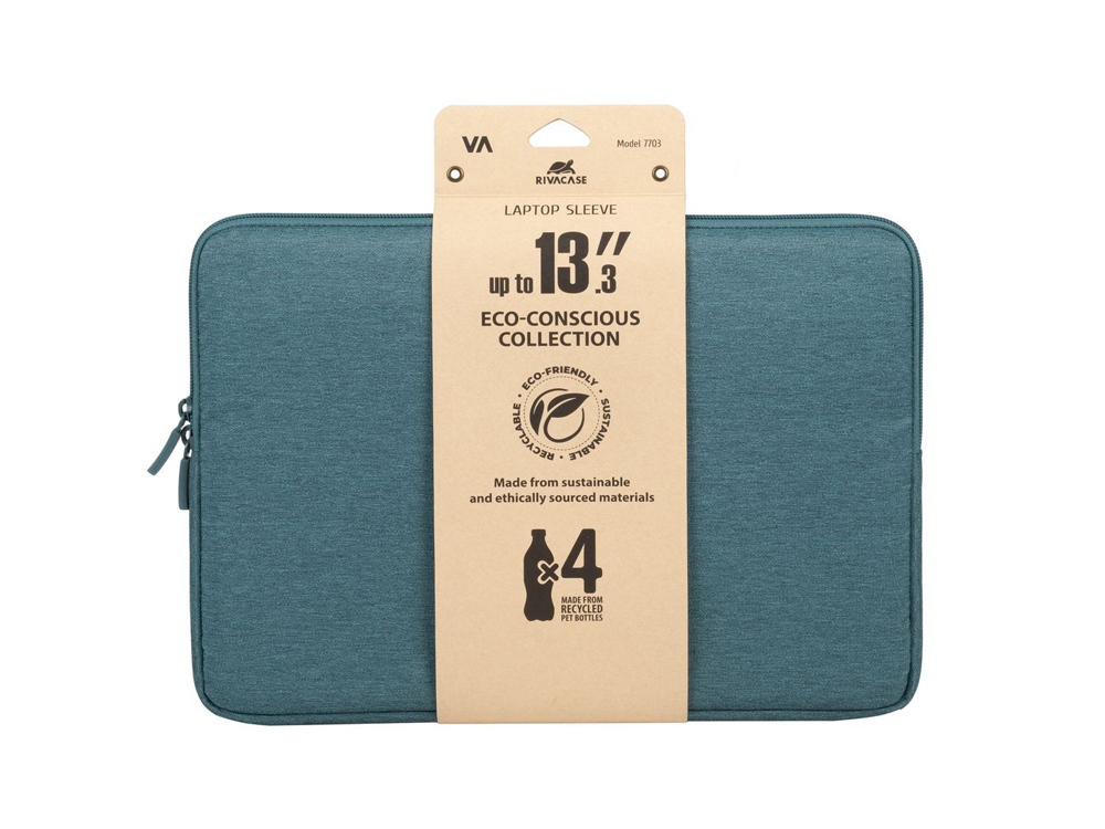 RIVACASE 7703 aquamarine ECO чехол для ноутбука 13.3-14 / 12, аква