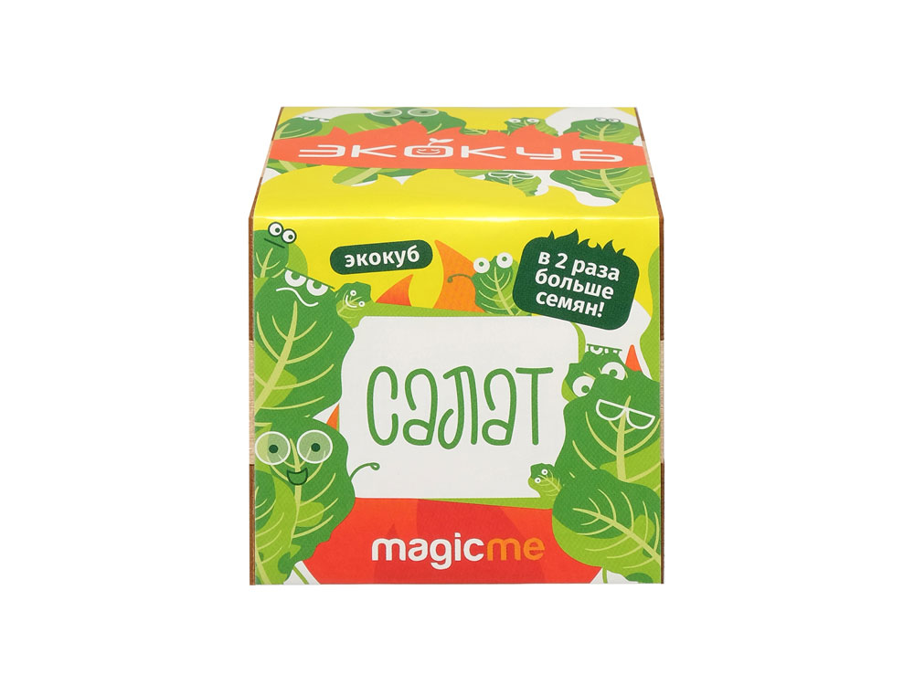 Набор для выращивания Экокуб Magicme Салат, желтый
